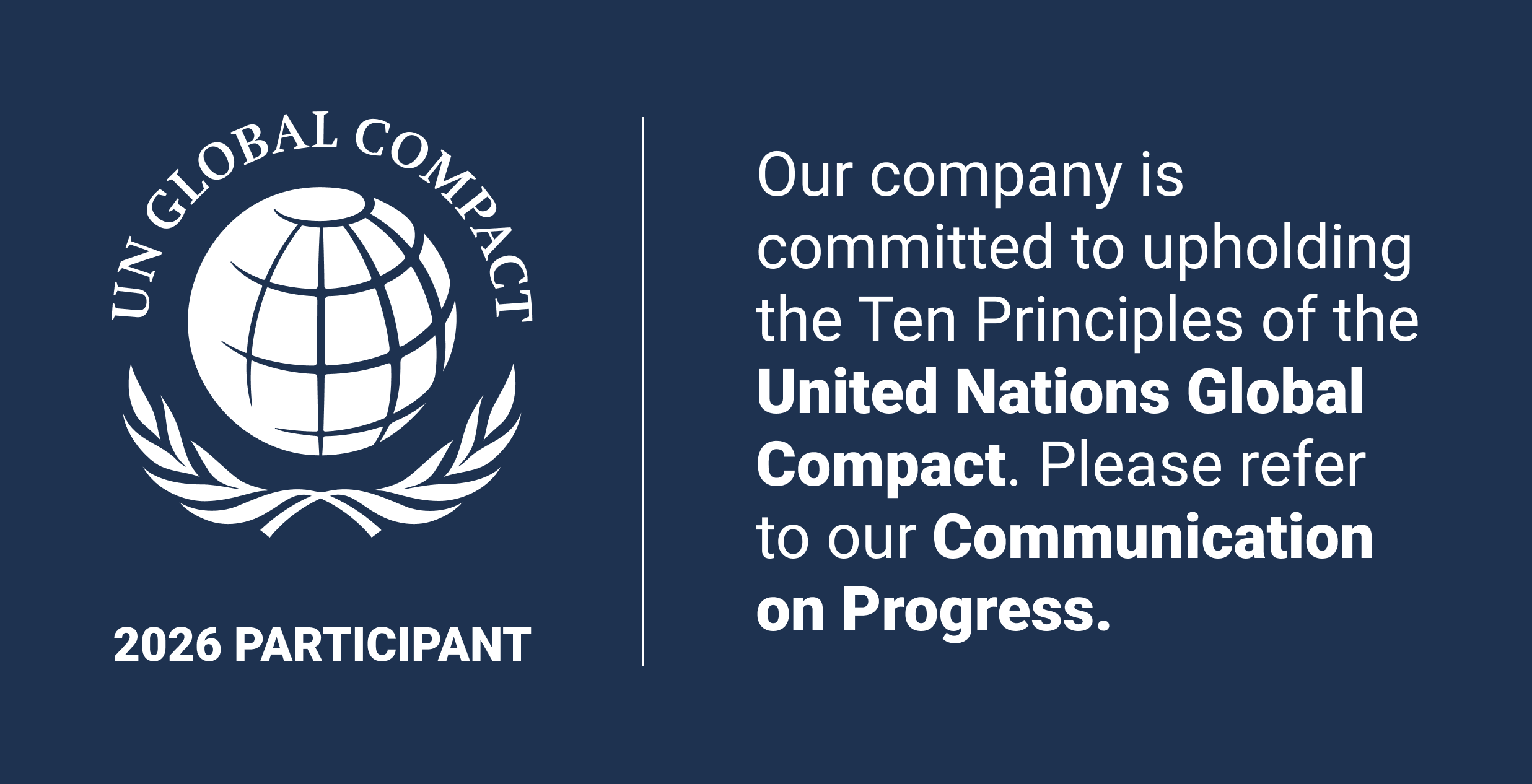 UN Global Compact 2026 Participant — Communication on Progress